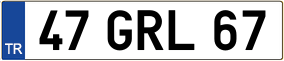 Trailer License Plate